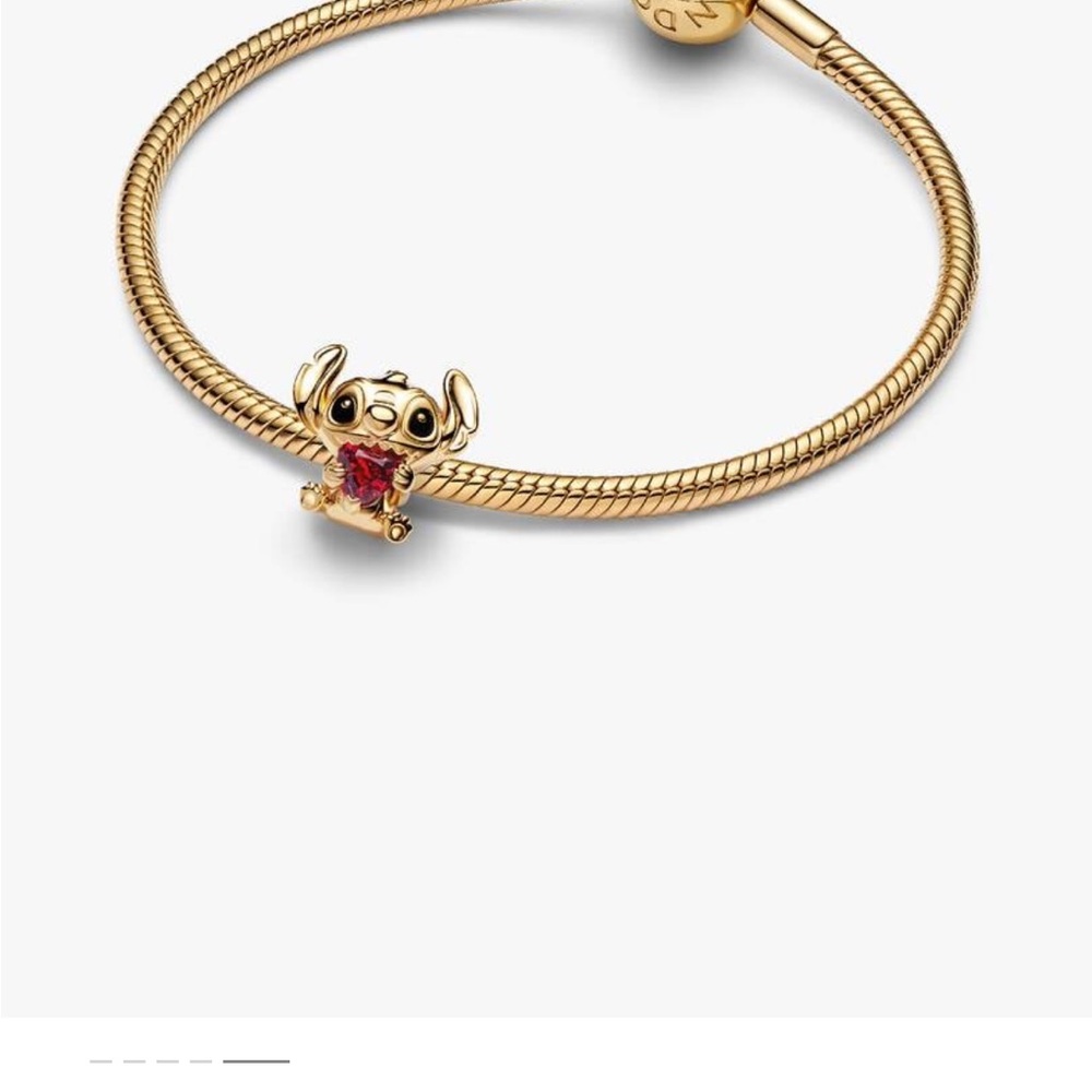 NEW Stitch Pandora Gold‎ Charm Bracelet - Picture 4 of 4